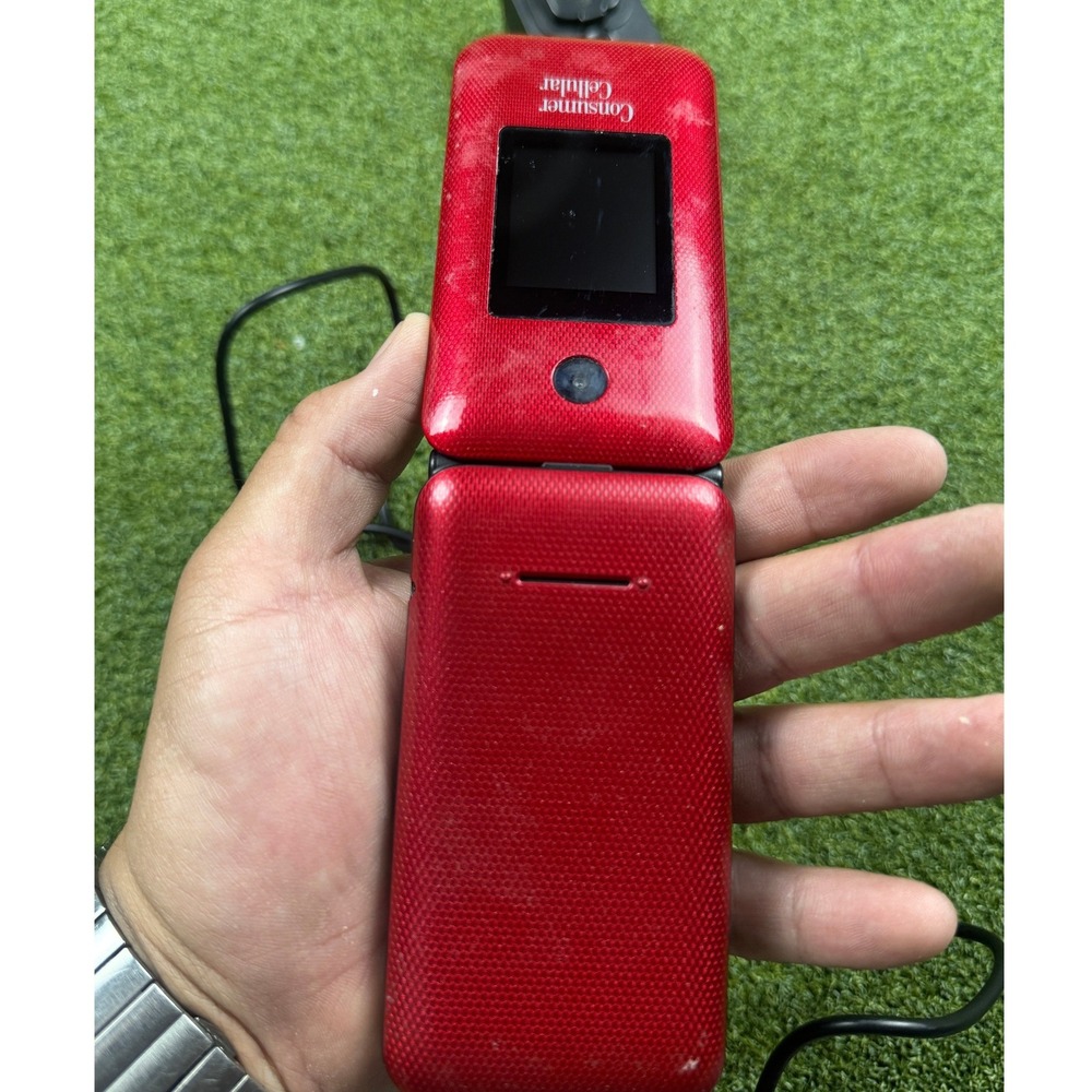 ZTE Cymbal-C Z233VL Flip Phone Consumer Cellular 4G LTE Camera Red Phone - Picture 3 of 3